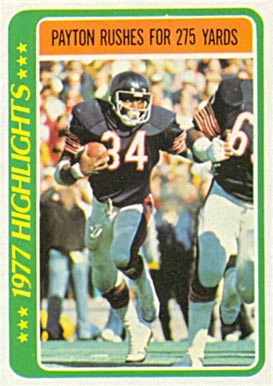 1978 Topps Walter Payton #3 Football Card