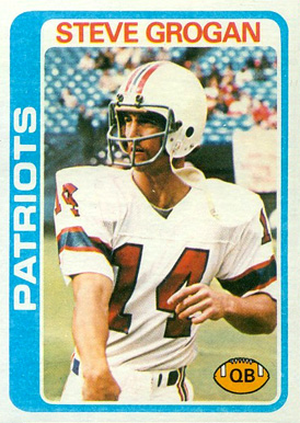 1978 Topps Steve Grogan #485 Football Card