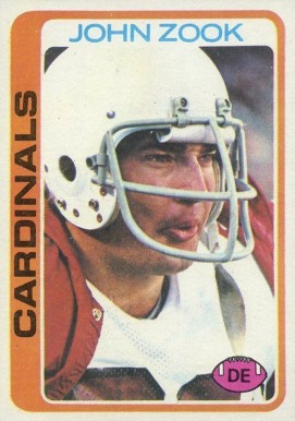 1978 Topps John Zook #444 Football Card