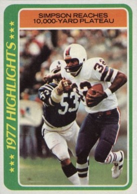 1978 Topps O.J. Simpson #4 Football Card