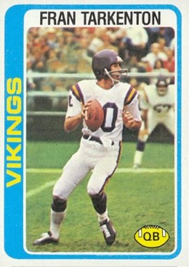 1978 Topps Fran Tarkenton #100 Football Card