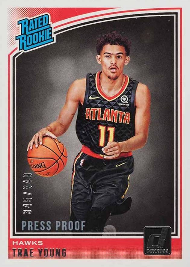 2018 Panini Donruss  Trae Young #198 Basketball Card