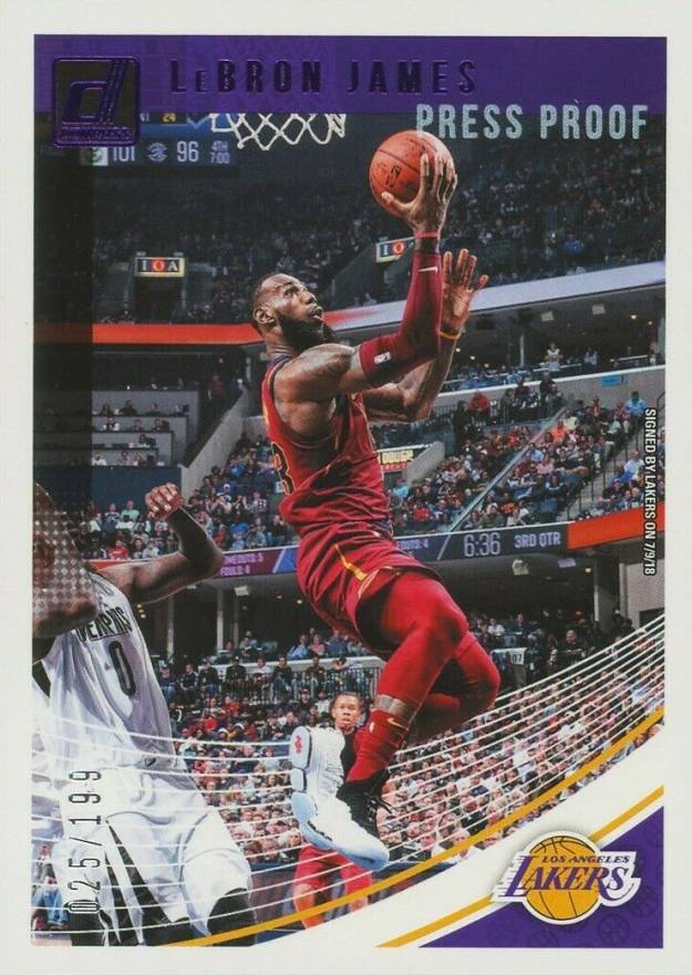 2018 Panini Donruss  LeBron James #94 Basketball Card