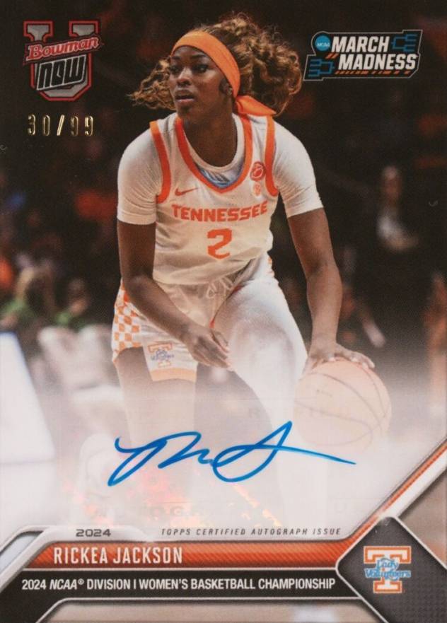 2023 Bowman U Now March Madness Rickea Jackson #17A Basketball Card