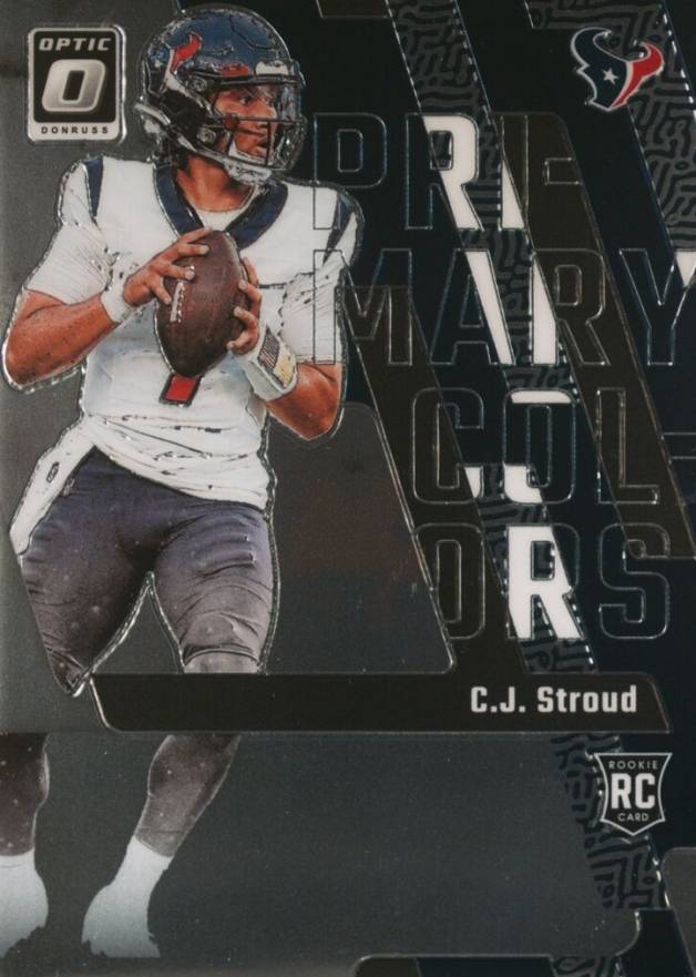 2023 Panini Donruss Optic Rookie Primary Colors CJ Stroud #5 Football Card