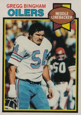 1979 Topps Gregg Bingham #67 Football Card