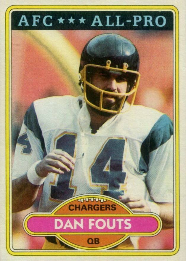 1980 Topps Dan Fouts #520 Football Card