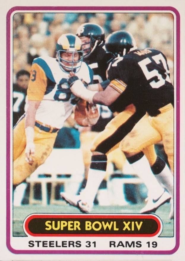 1980 Topps Super Bowl XIV #494 Football Card