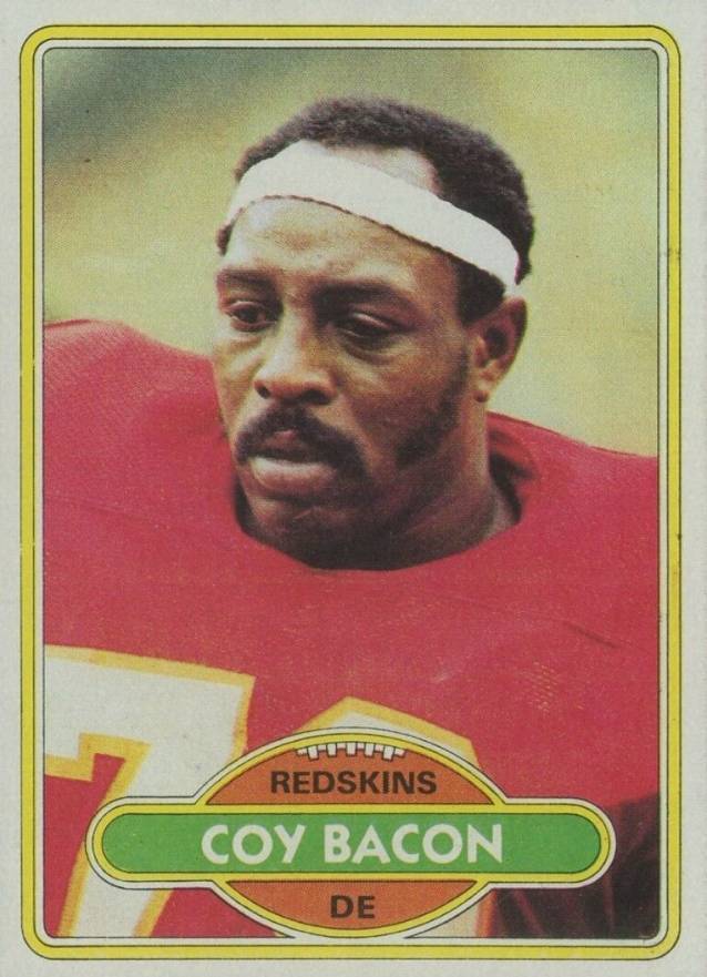 1980 Topps Coy Bacon #522 Football Card