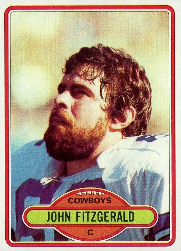 1980 Topps John Fitzgerald #433 Football Card