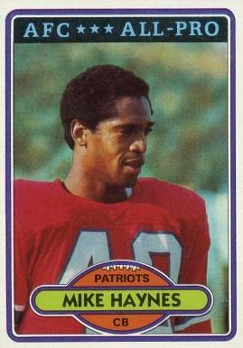 1980 Topps Mike Haynes #415 Football Card