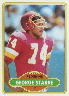 1980 Topps George Starke #214 Football Card