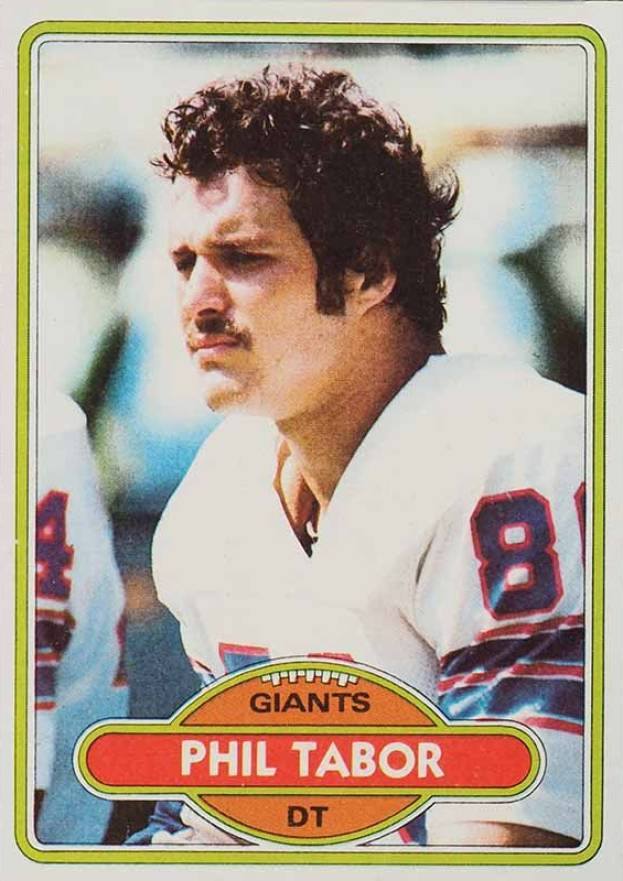 1980 Topps Phil Tabor #14 Football Card