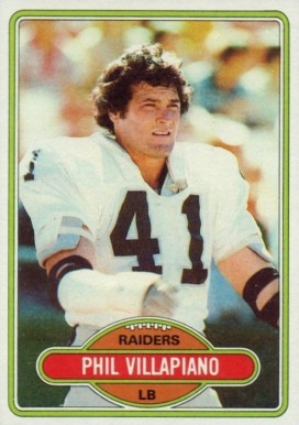 1980 Topps Phil Villapiano #23 Football Card