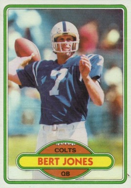 1980 Topps Bert Jones #45 Football Card