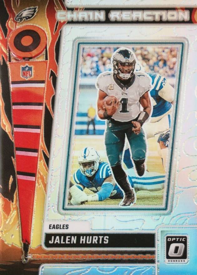 2023 Panini Donruss Optic Chain Reaction Jalen Hurts #CRJH Football Card