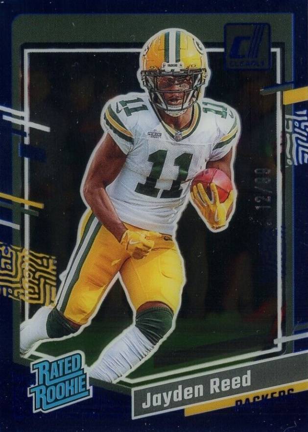 2023 Panini Clearly Donruss Jayden Reed #68 Football Card