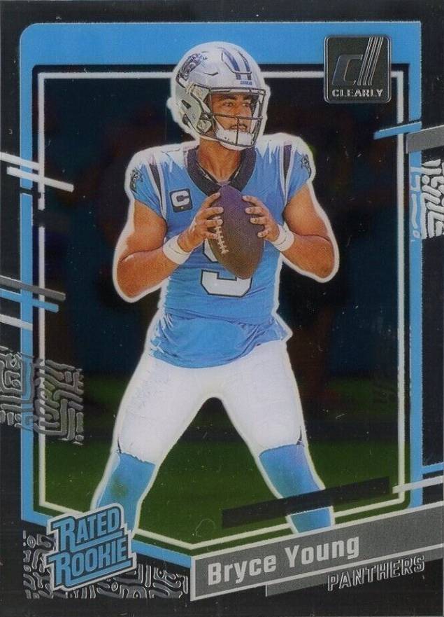 2023 Panini Clearly Donruss Bryce Young #95 Football Card