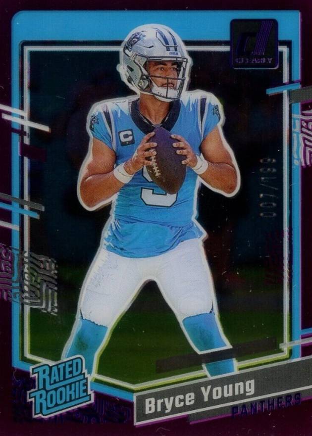 2023 Panini Clearly Donruss Bryce Young #95 Football Card