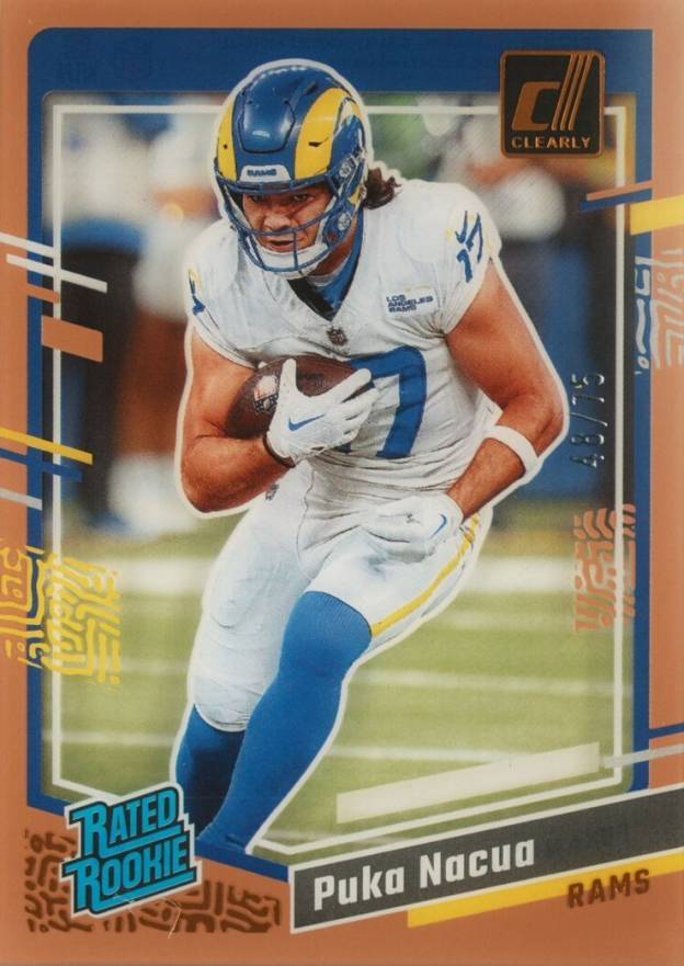 2023 Panini Clearly Donruss Puka Nacua #96 Football Card