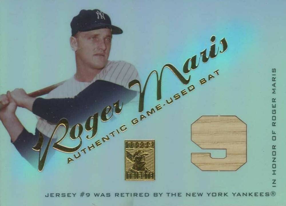 2001 Topps Tribute Game-Used Bat Roger Maris #RBRM Baseball Card