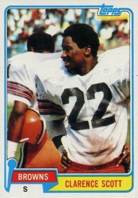 1981 Topps Clarence Scott #29 Football Card