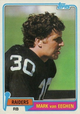 1981 Topps Mark Van Eeghen #85 Football Card