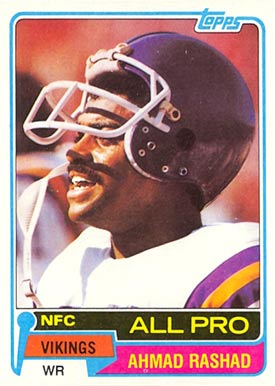 1981 Topps Ahmad Rashad #140 Football Card