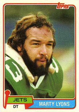 1981 Topps Marty Lyons #238 Football Card