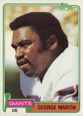 1981 Topps George Martin #225 Football Card