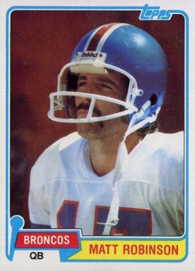 1981 Topps Matt Robinson #223 Football Card