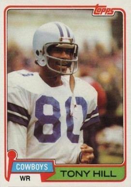 1981 Topps Tony Hill #355 Football Card