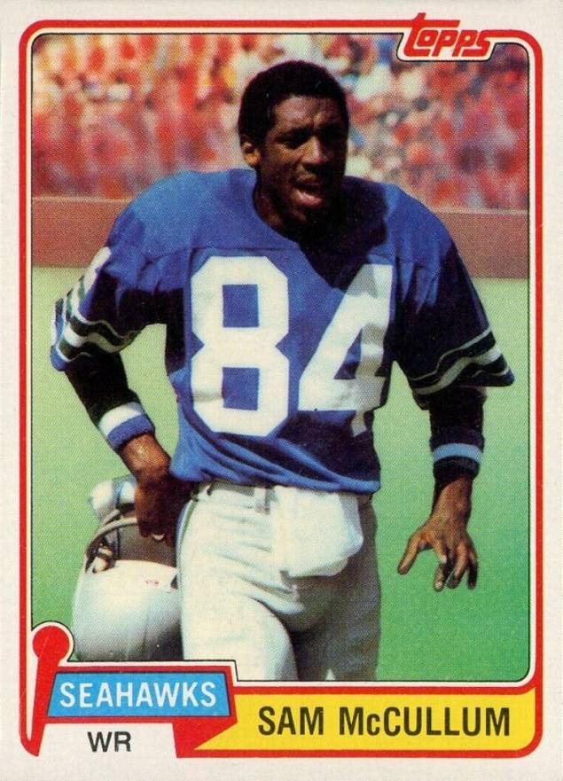 1981 Topps Sam McCullum #419 Football Card