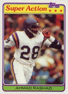 1981 Topps Ahmad Rashad #457 Football Card