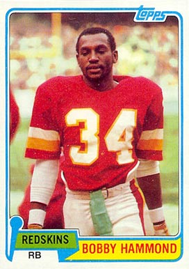 1981 Topps Bobby Hammond #451 Football Card