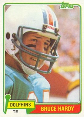 1981 Topps Bruce Hardy #444 Football Card