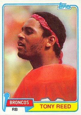 1981 Topps Tony Reed #431 Football Card