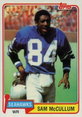 1981 Topps Sam McCullum #419 Football Card