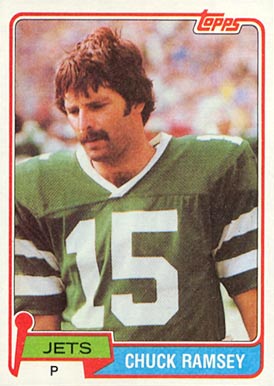 1981 Topps Chuck Ramsey #406 Football Card