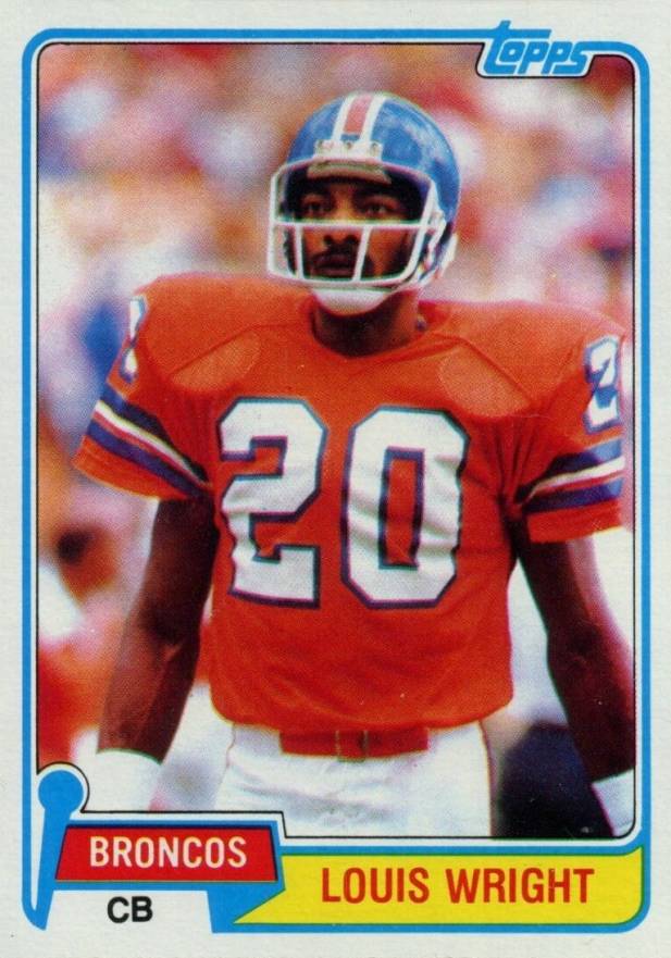 1981 Topps Louis Wright #385 Football Card