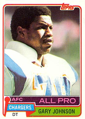 1981 Topps Gary Johnson #370 Football Card