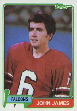 1981 Topps John James #367 Football Card