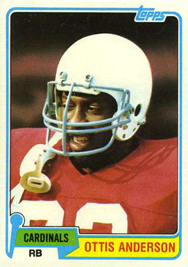 1981 Topps Ottis Anderson #365 Football Card