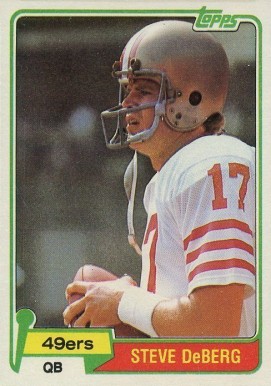 1981 Topps Steve Deberg #364 Football Card