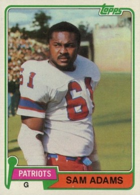 1981 Topps Sam Adams #352 Football Card