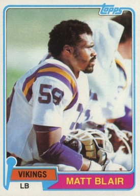 1981 Topps Matt Blair #346 Football Card