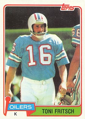 1981 Topps Toni Fritsch #345 Football Card