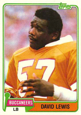 1981 Topps David Lewis #341 Football Card