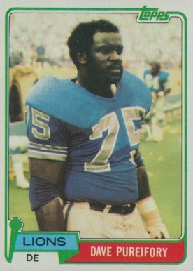 1981 Topps Dave Pureifory #296 Football Card