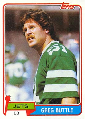 1981 Topps Greg Buttle #285 Football Card